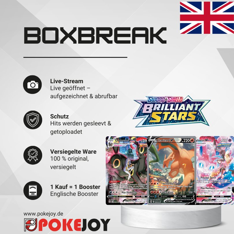 Brilliant Stars Booster Boxbreak – Englisches Booster (Livestream)